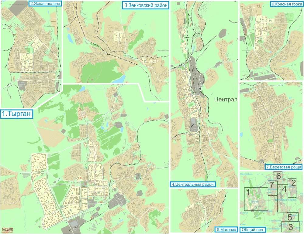 Красная поляна прокопьевск карта